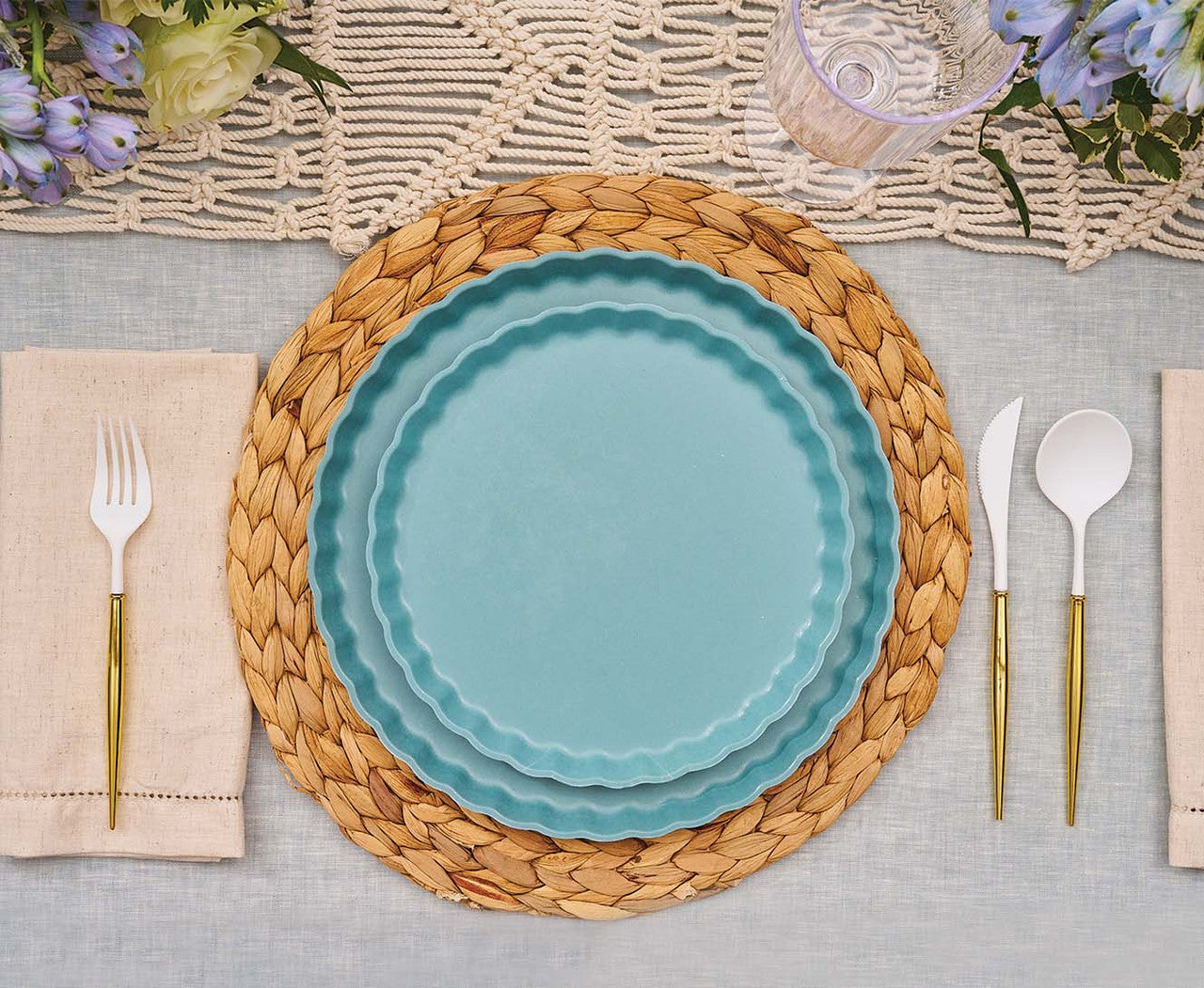 Sophistiplate Gold Bella Assorted Plastic Cutlery - 24pc