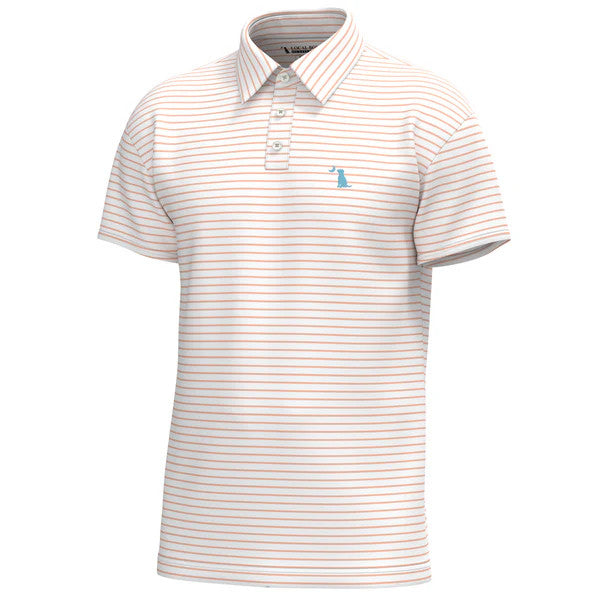 Local Boy Men's Edisto Stripe Polo - Peach