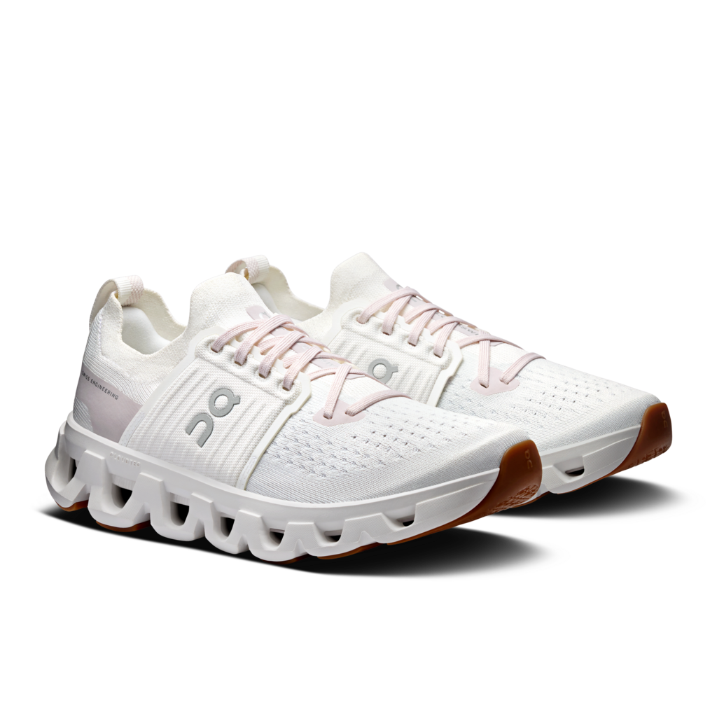 On Women's Cloudswift 4 Running Shoes - White/Lily
