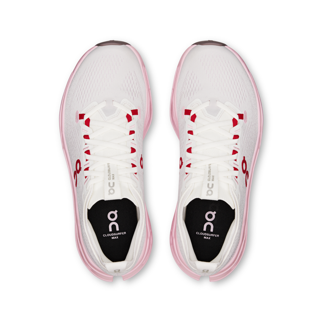 On Women's Cloudsurfer Max - Ivory/Peony