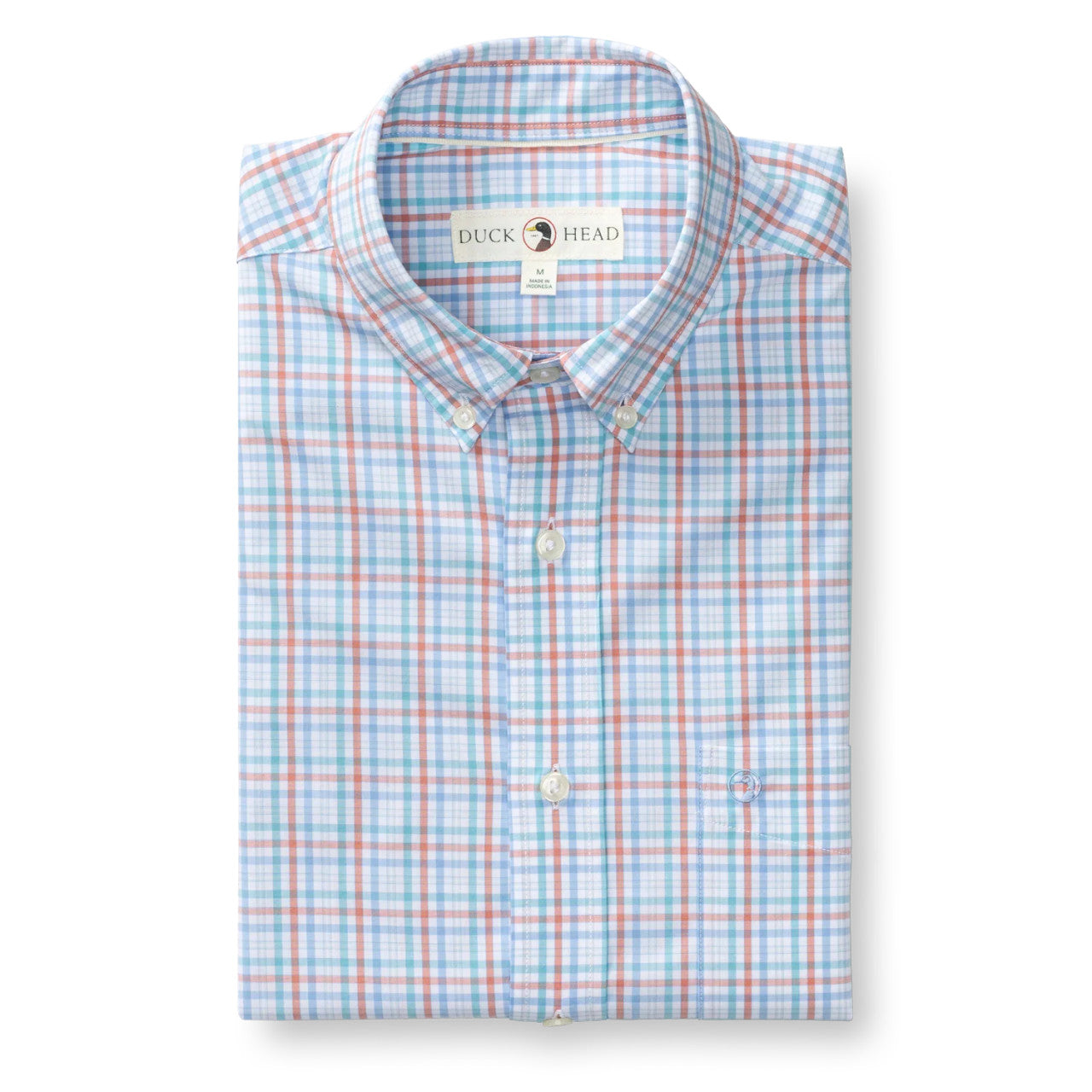 Duck Head Men's Performance Poplin Sport Shirt - Rosewood