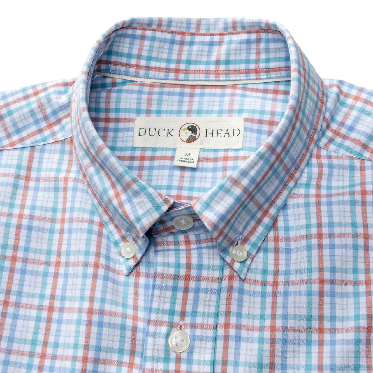Duck Head Men's Performance Poplin Sport Shirt - Rosewood
