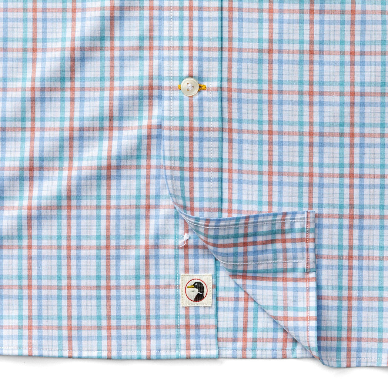 Duck Head Men's Performance Poplin Sport Shirt - Rosewood