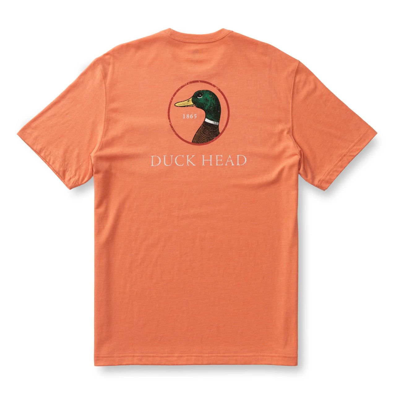 Duck Head Logo Short Sleeve T-Shirt - Coral Heather