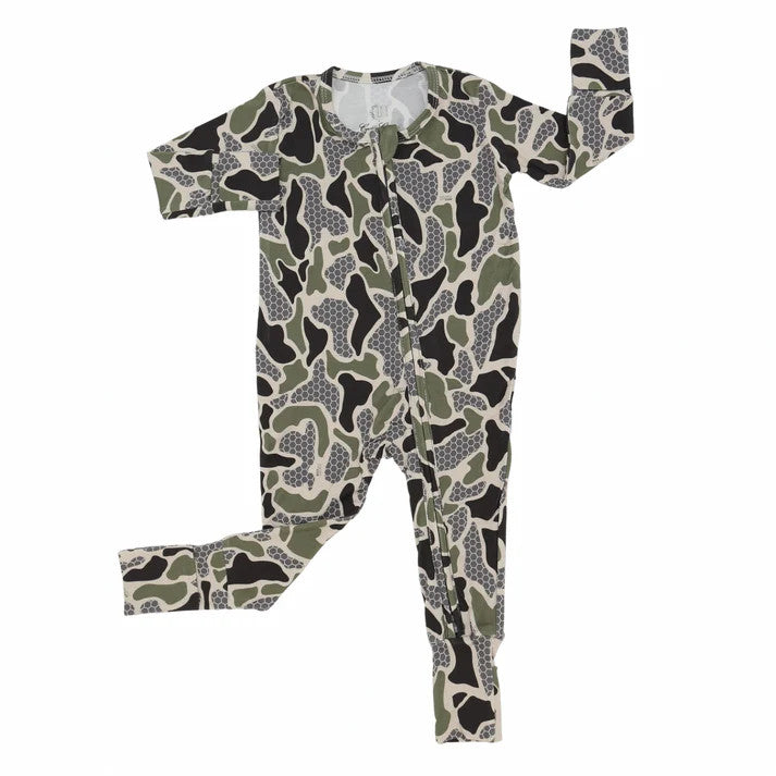 Hamner Hill Infant Boys HHxCC Double Zipper Romper - RVR Camo