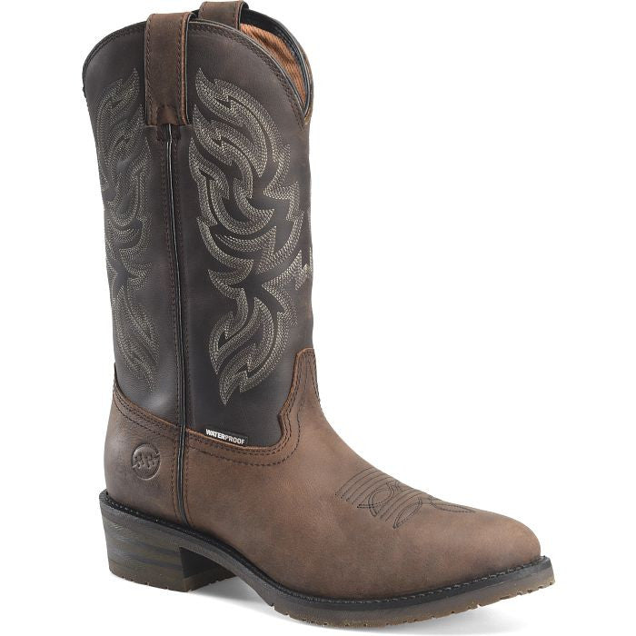Double-H Men's Tascosa Western Boot - Dark Brown