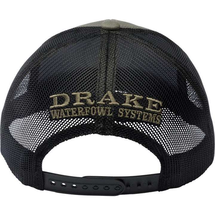 Drake Circle Badge Back Rope Cap - Olive/Black