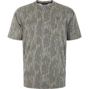 Drake Youth Tri-Blend Crew Short Sleeve T-Shirt - Mossy Oak Original Bottomland