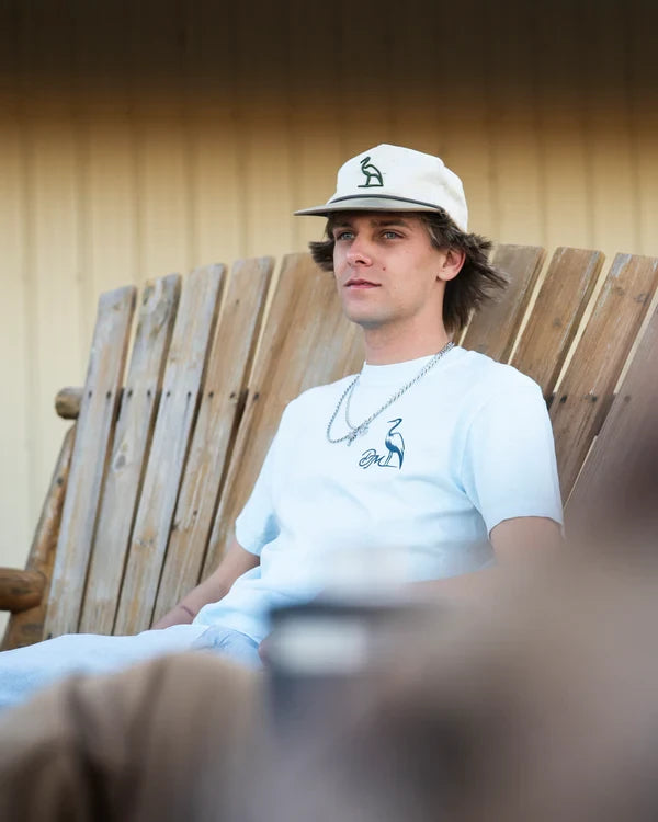 Dirty Marsh Outfitters Men's Skelly With Da Speaker Tee - Chambray
