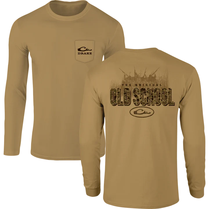 Drake Men's Old School Original Long Sleeve T-Shirt - Honey Mustard