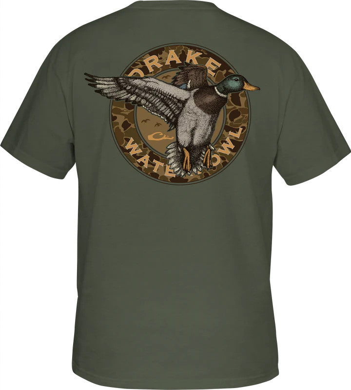 Drake Circle Mallard Tee - Kalamata Light Heather