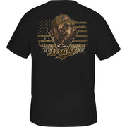 Drake Men's Blackout Lab Flag Tee - Black