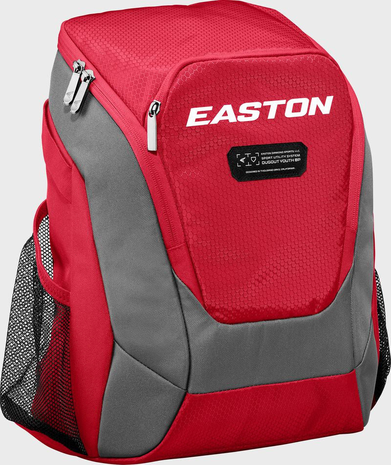Easton Dugout Baseball & Softball Backpack - Youth - Red