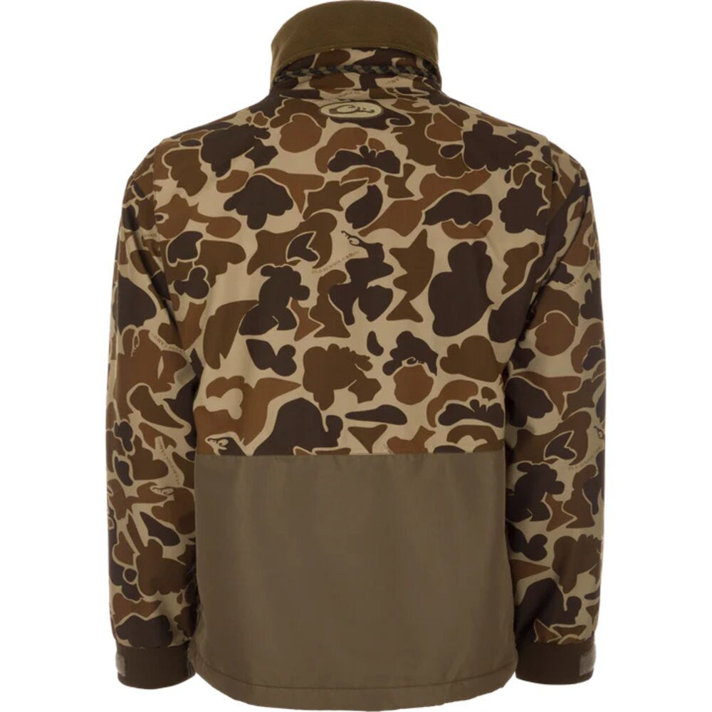 Drake MST Waterproof Fleece-Lined Quarter Zip Jacket - Old School
