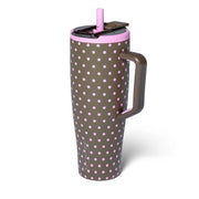 Brumate 40oz Era Flip Handled Tumbler - Mocha Dot