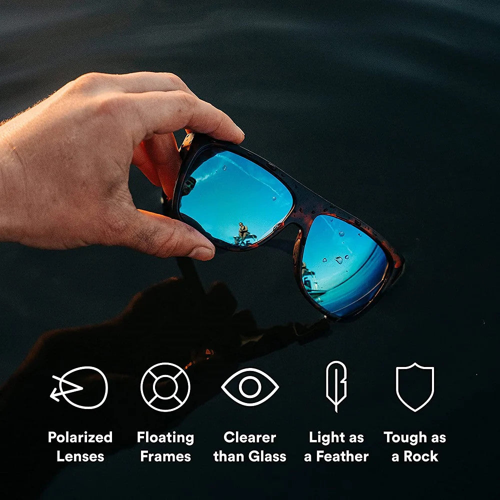 Rheos Palmetto Floating Sunglasses – Gunmetal/Smoke