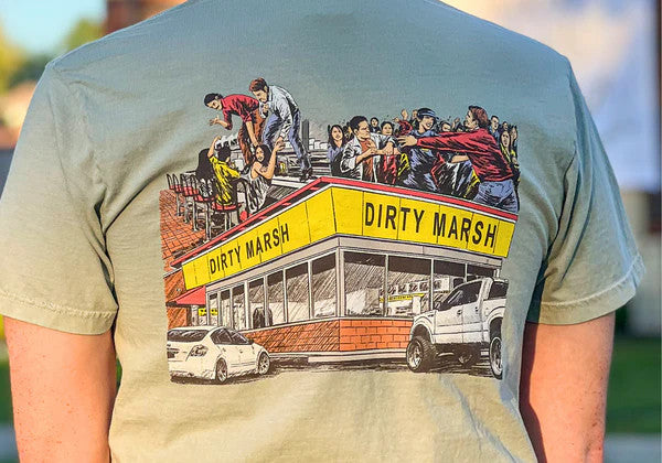 Dirty Marsh Outfitters Men's Waffle Home Tee - Bay