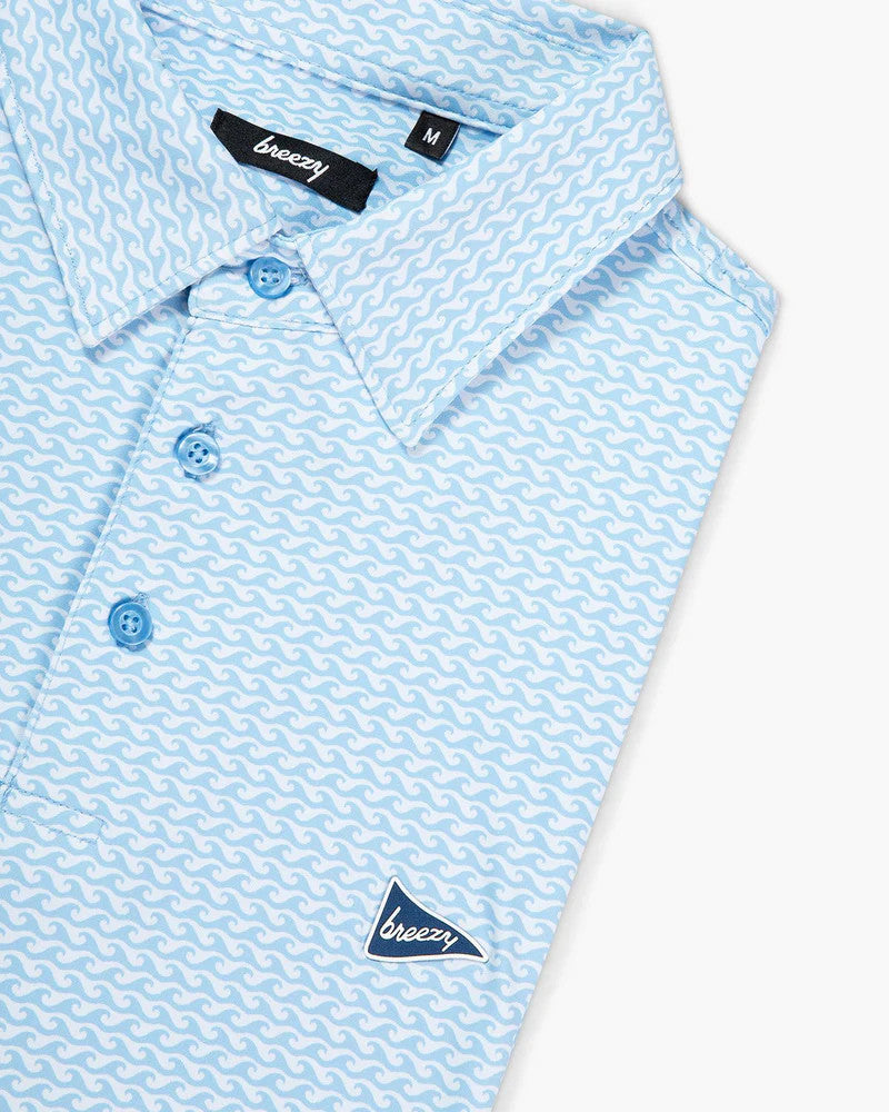 Breezy Golf Men's The Cresting Wave Polo