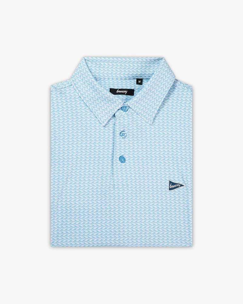 Breezy Golf Men's The Cresting Wave Polo