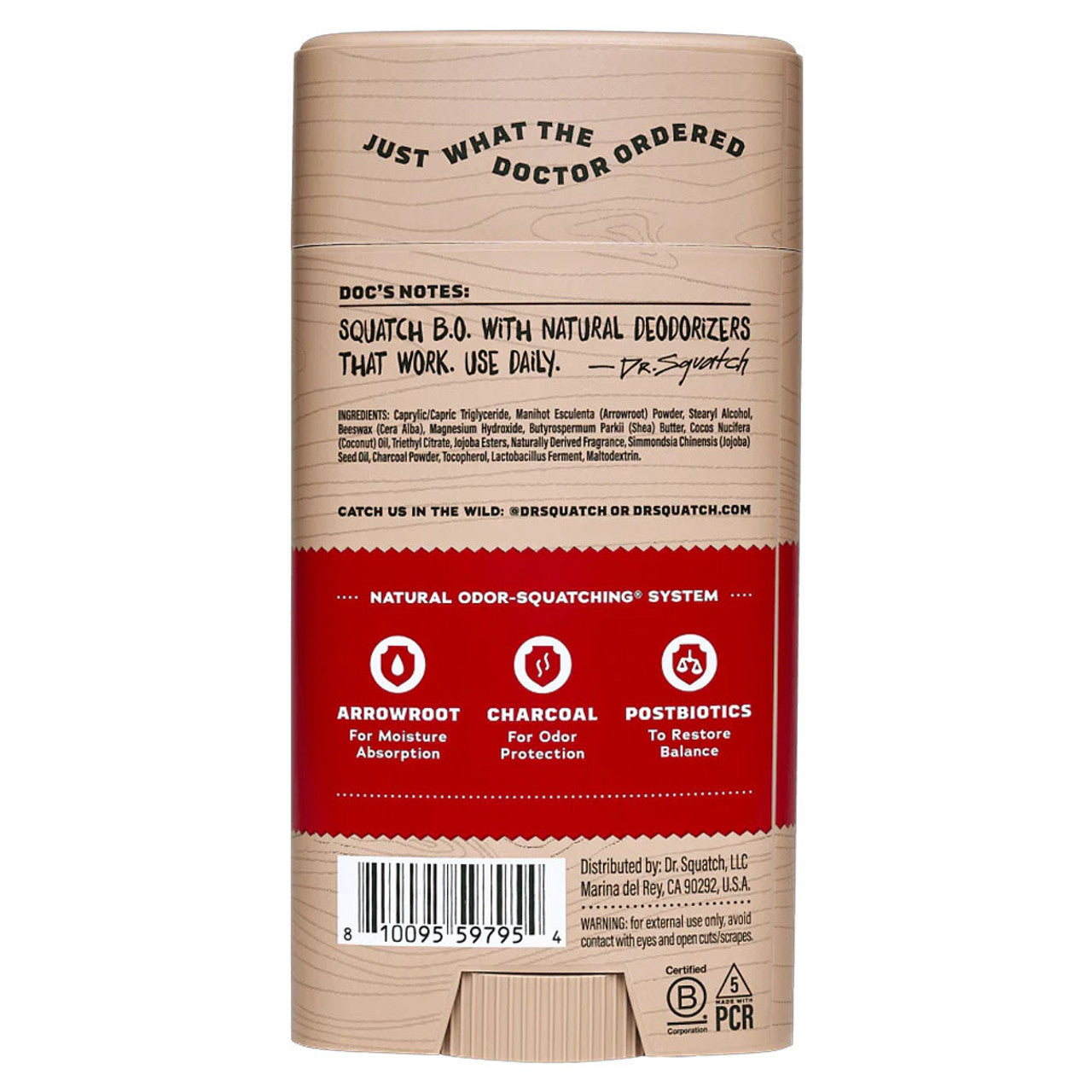 Dr. Squatch Sandalwood Summit Deodorant