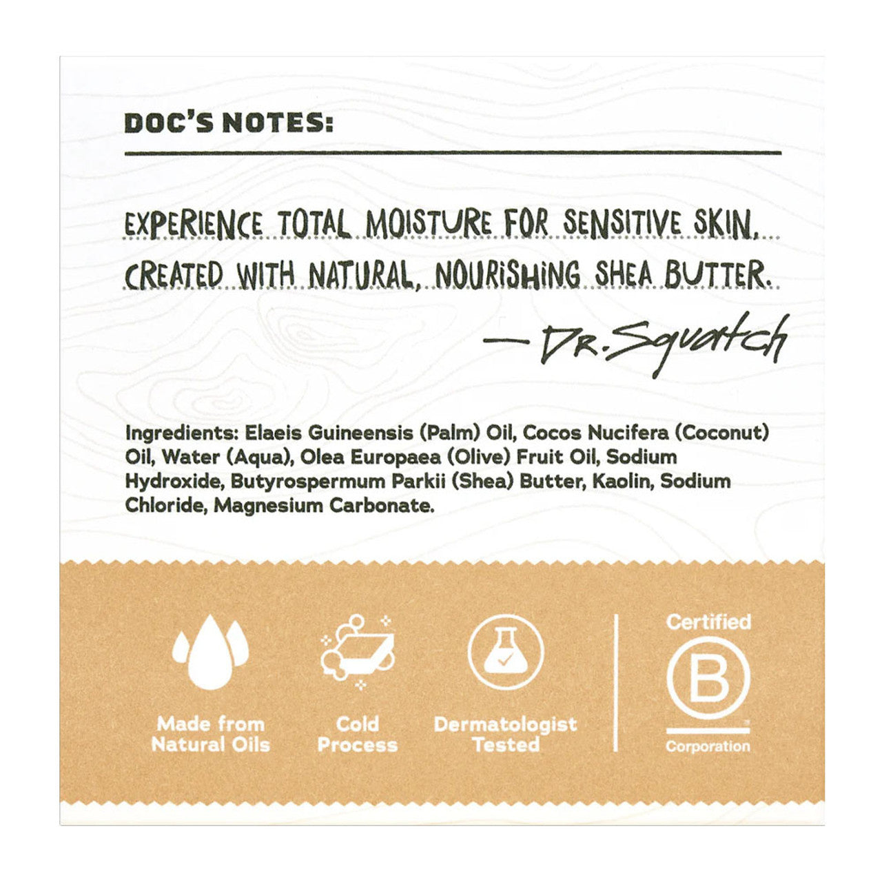 Dr. Squatch Total Moisture Bar Soap - Shea Butter