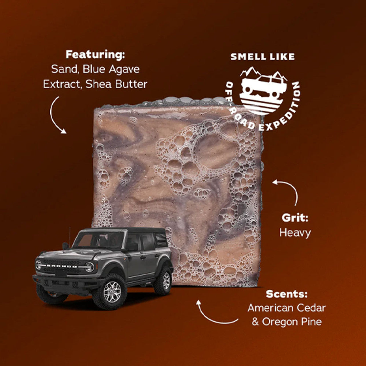Dr. Squatch Ford: Bronco Bricc Bar Soap
