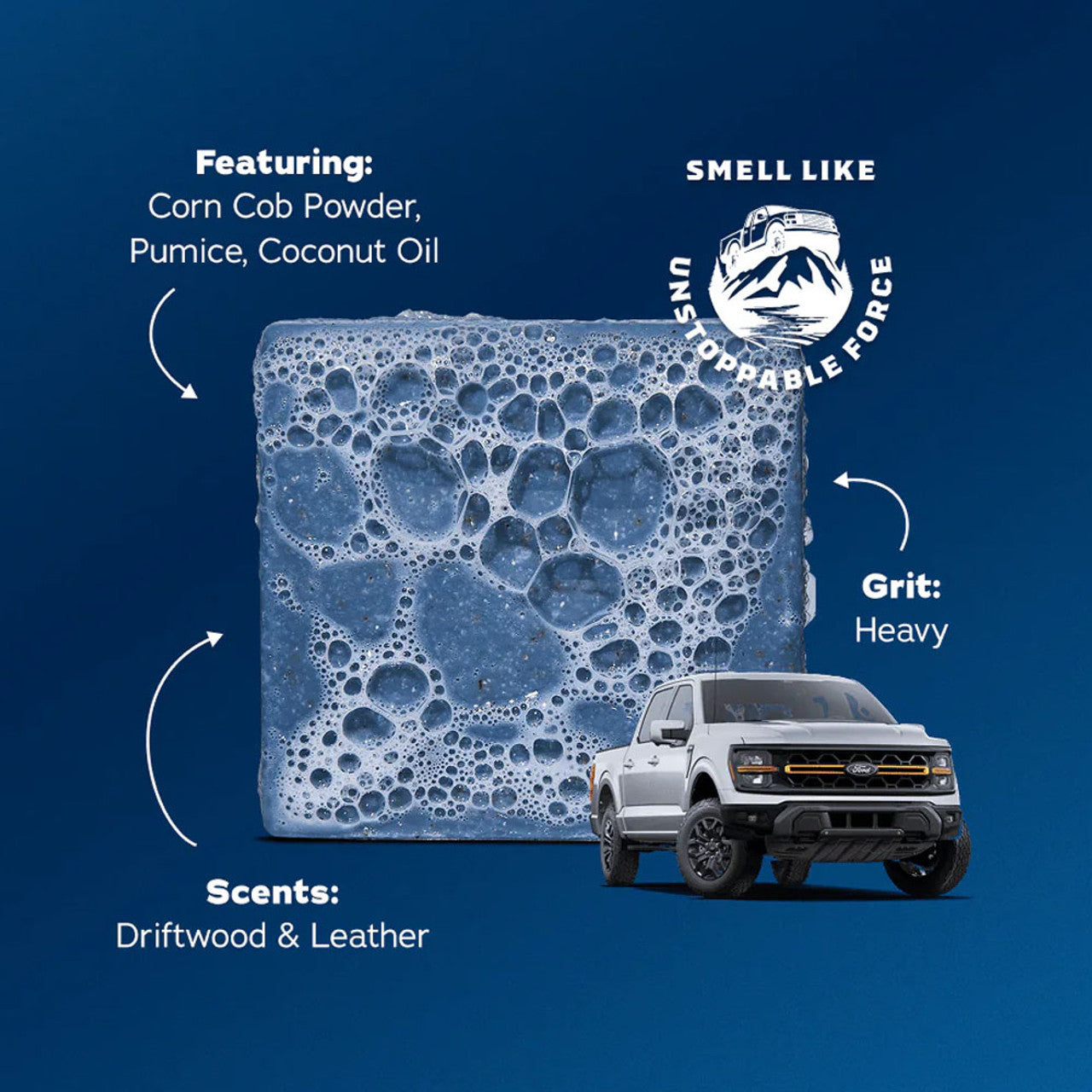 Dr. Squatch x Ford: F-150 Tough Scrub Bar Soap