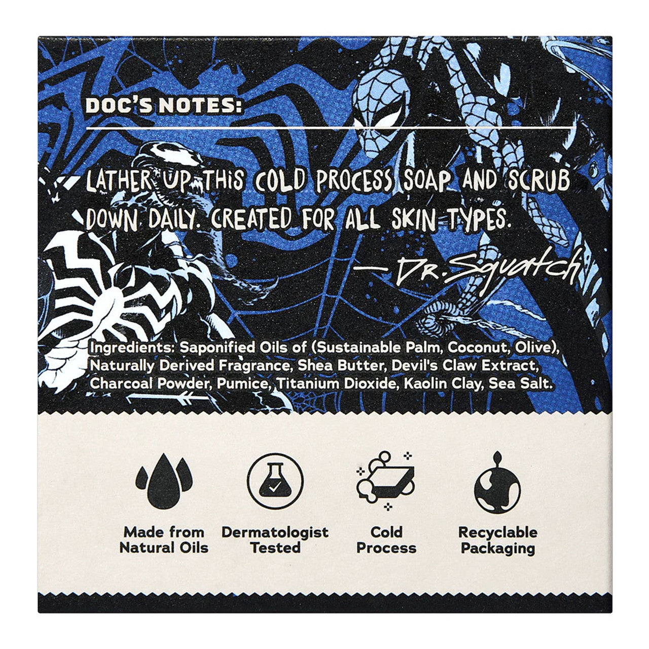 Dr. Squatch x Marvel: Symbiote Plunge Bar Soap
