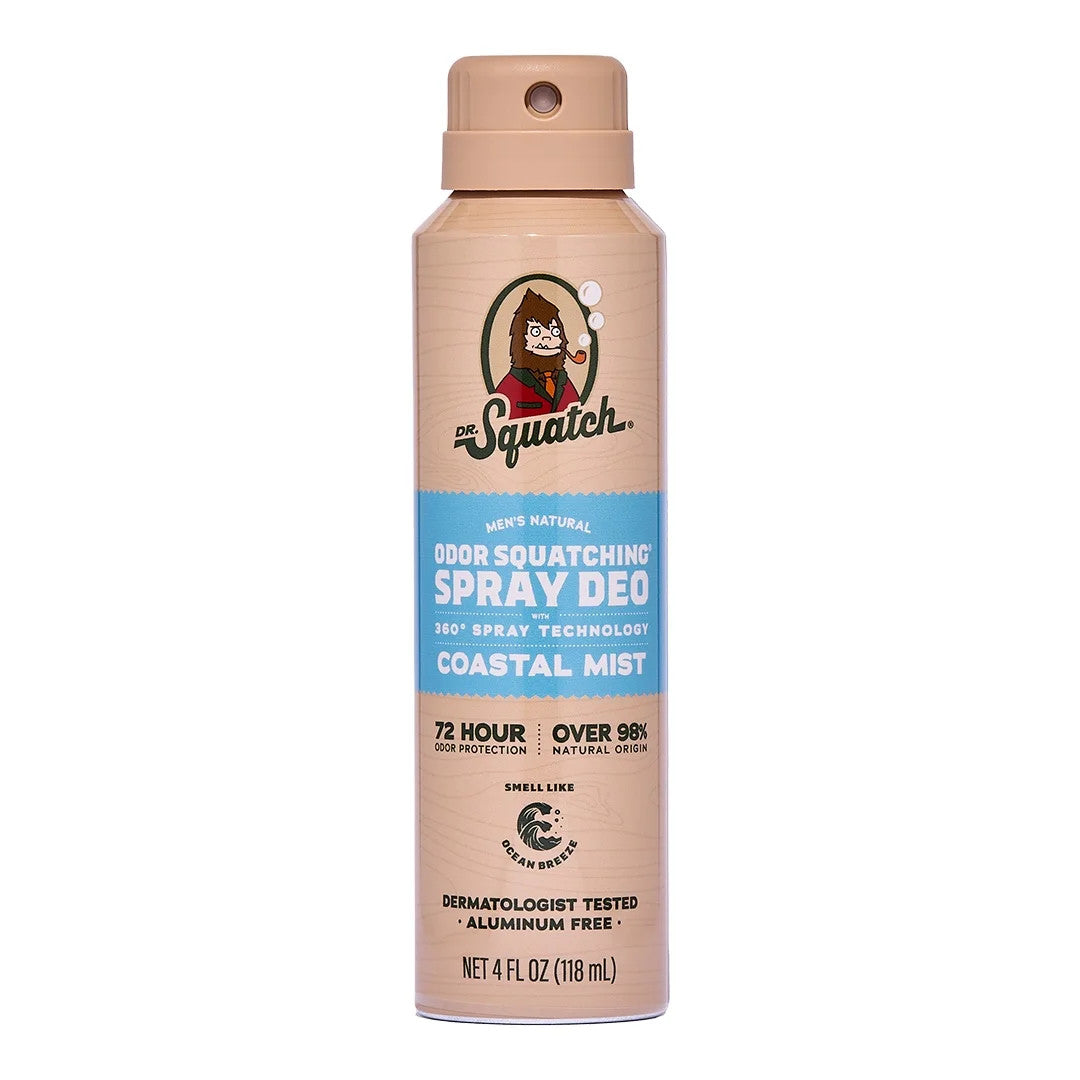 Dr. Squatch Men's Coastal Mist Spray Deodorant