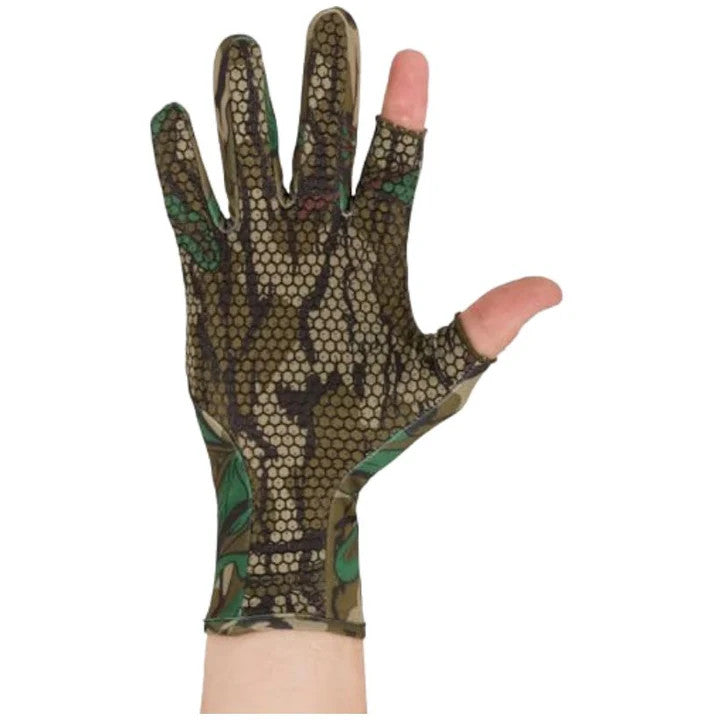 Ol' Tom Performance Stretch-Fit Turkey Gloves - Obsession Green Leaf