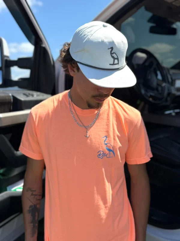 Dirty Marsh Outfitters Men's Tombstone Neon Tee - Cantaloupe