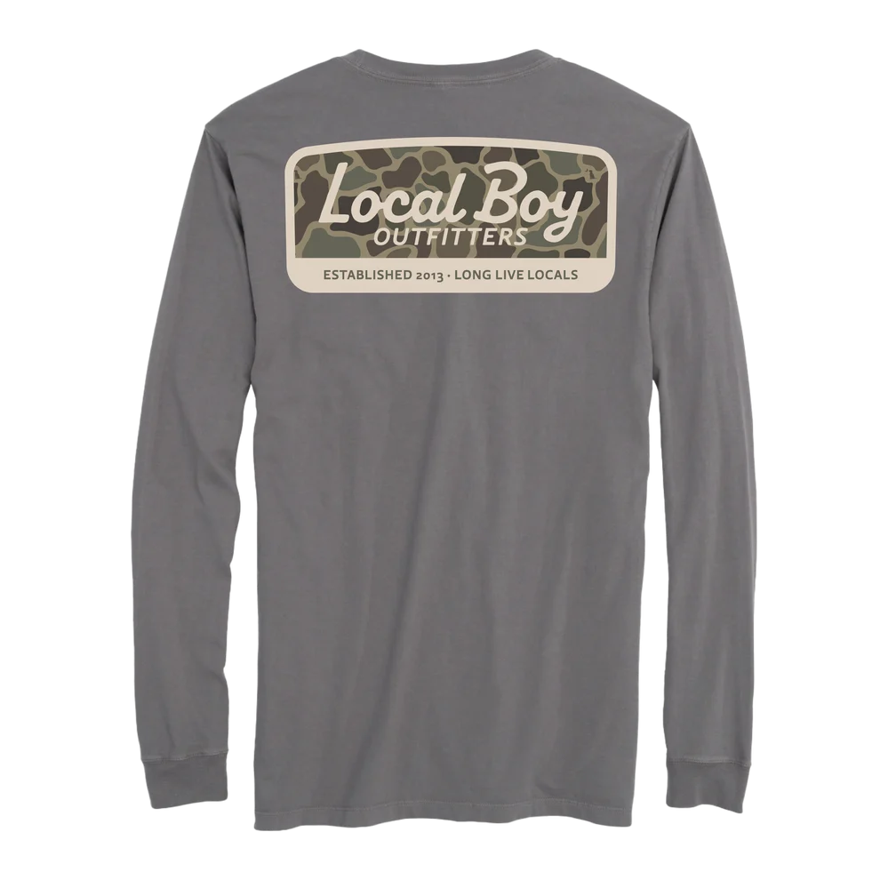 Local Boy Men's Brush Camo Mark Long Sleeve T-Shirt