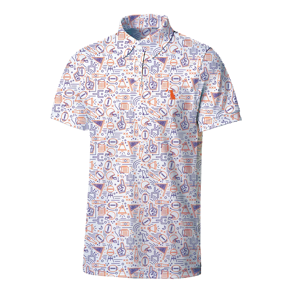 Local Boy Men's Collegiate Game Day Dirty Myrtle Polo