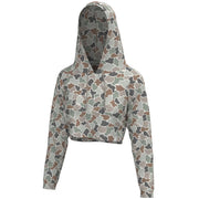 Local Girl Women's Velvet Fleece Cropped Hoodie
