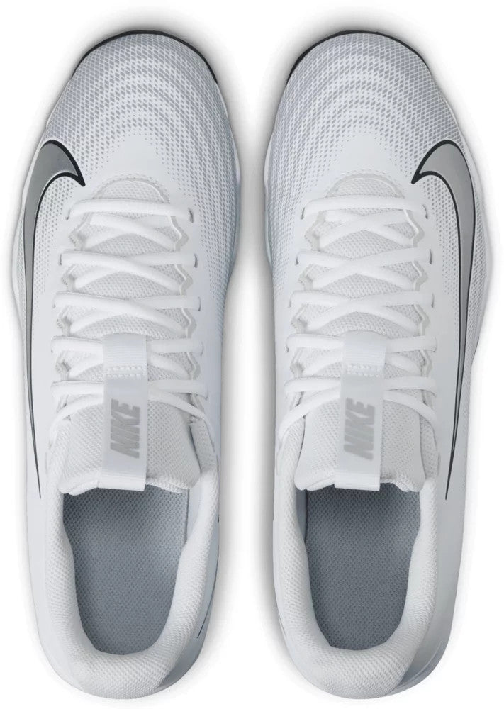 Nike Vapor Shark 3 Football Cleats - White/Metallic Silver-Wolf Grey