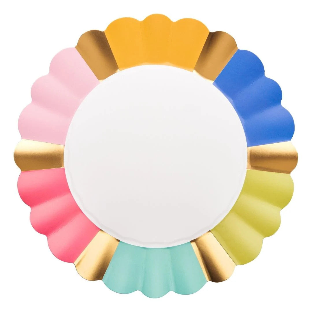 Sophistiplate Scalloped Dinner Plate Panoply - 8 Pack