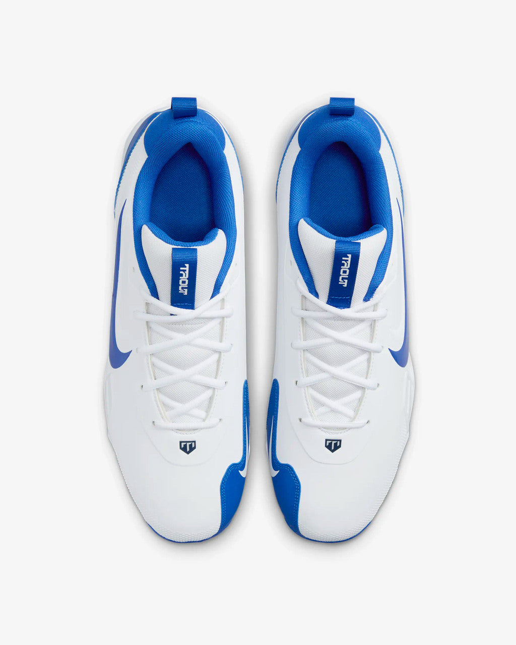 Nike Force Trout 9 Keystone Baseball Cleats - White/Midnight Navy/Football Grey/Hyper Royal
