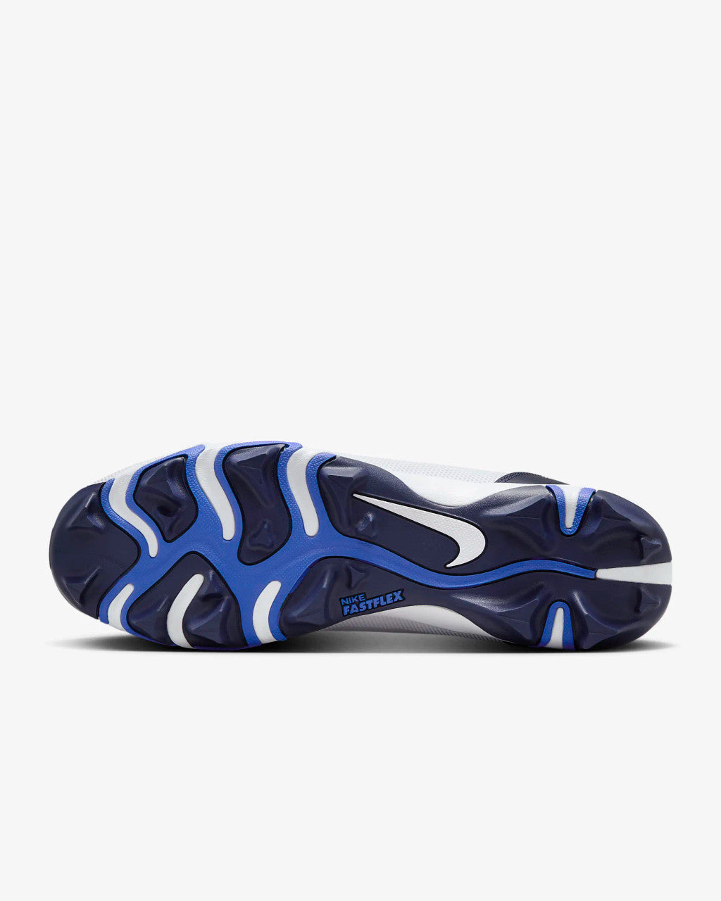 Nike Force Trout 9 Keystone Baseball Cleats - White/Hyper Royal/Midnight Navy