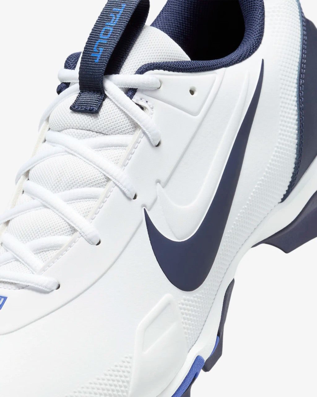 Nike Force Trout 9 Keystone Baseball Cleats - White/Hyper Royal/Midnight Navy