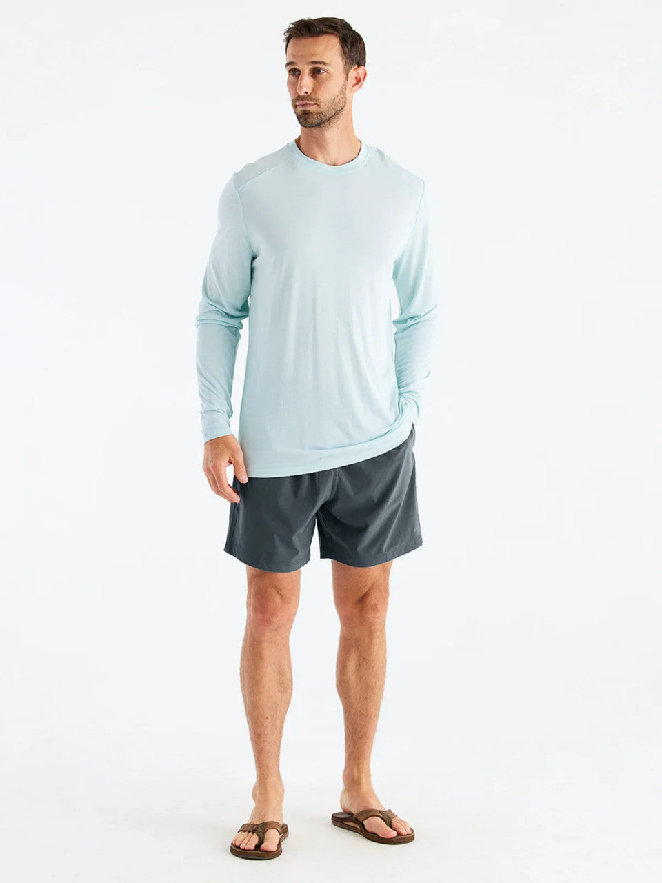Free Fly Men's Breeze Short - 6" - Storm Cloud