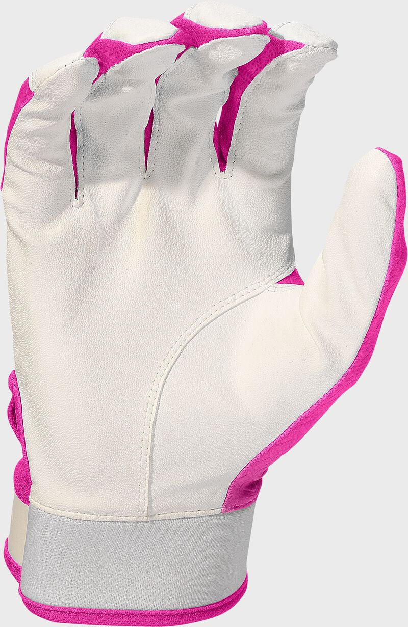 Easton Fundamental Fastpitch Youth Batting Gloves - White/Pink