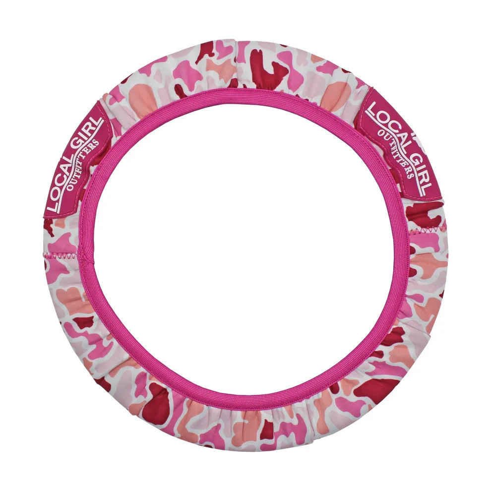 Local Girl Steering Wheel Cover - Pink Localflage