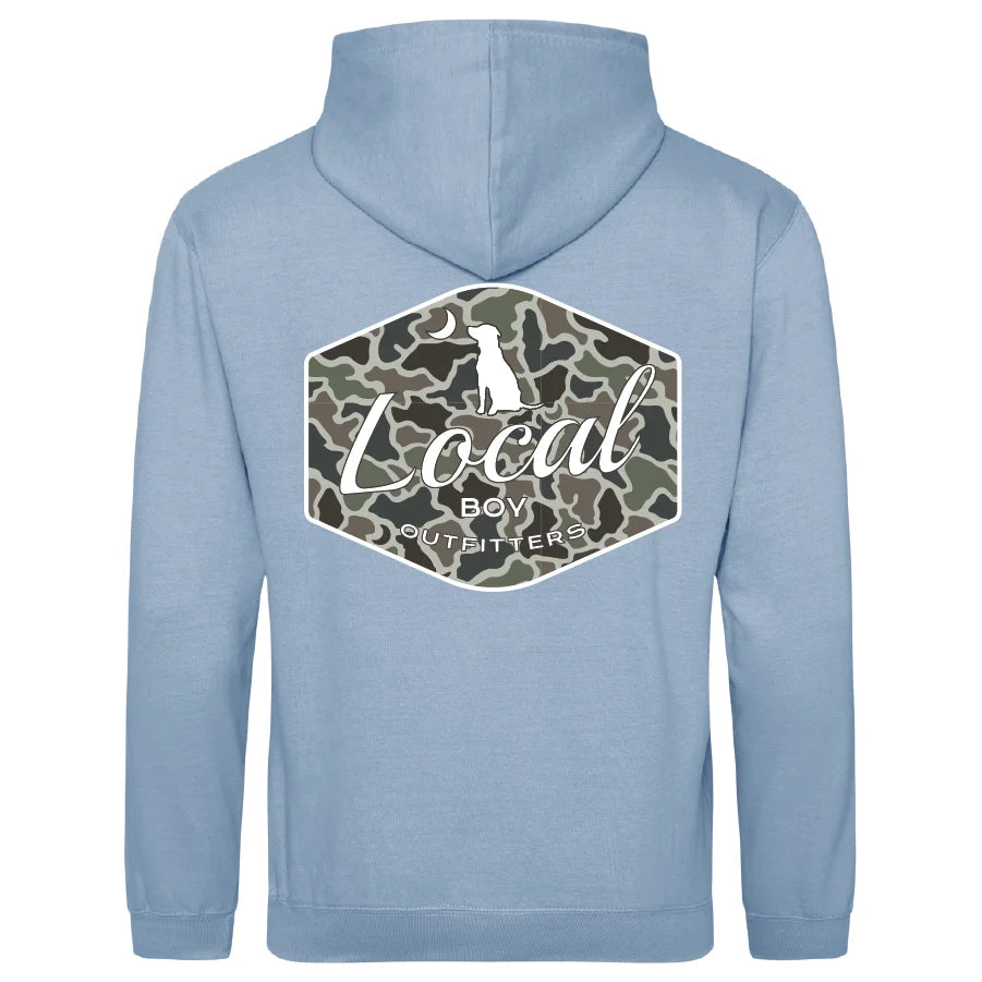 Local Boy Toddler Boys Brushwood Hoodie Dog & Moon Camo Badge