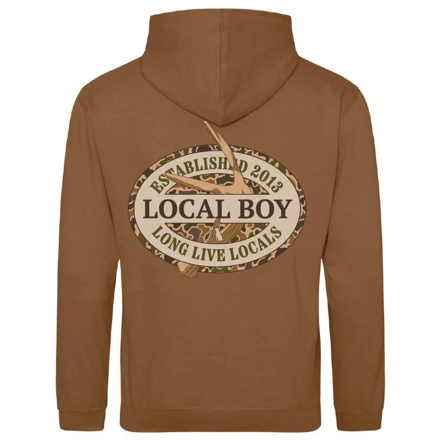 Local Boy Youth Brushwood Hoodie Old School Antler Oval