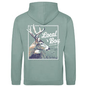 Local Boy Men's Brushwood Hoodie Stag Profile
