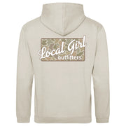 Local Girl Youth Brushwood Hoodie Forest Camo Desert Plate - Natural Stone