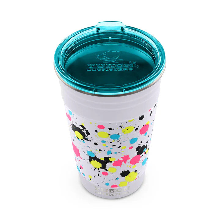 Yukon Outfitters Fiesta 20oz Cup - Neon Splatter