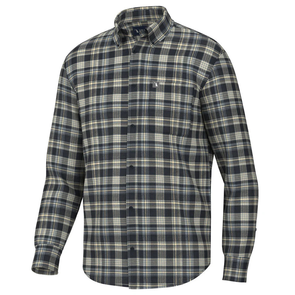 Local Boy Men's Zeigler Stretch Flannel - Navy/Blue/Tan
