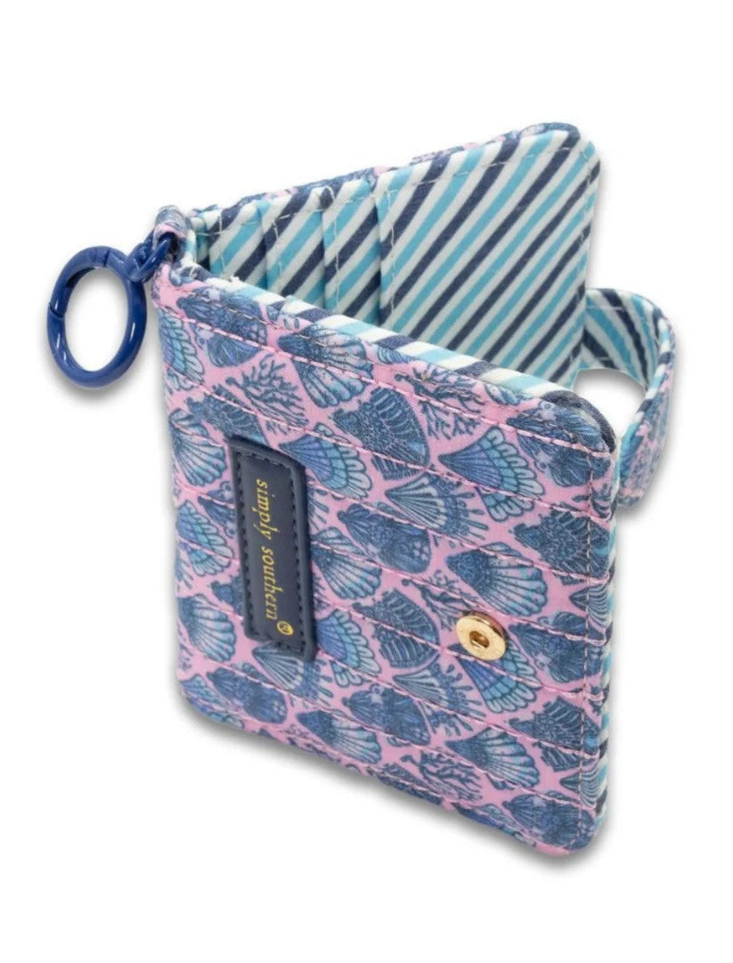 Simply Southern Quilted ID Wallet -Scalloped Shell