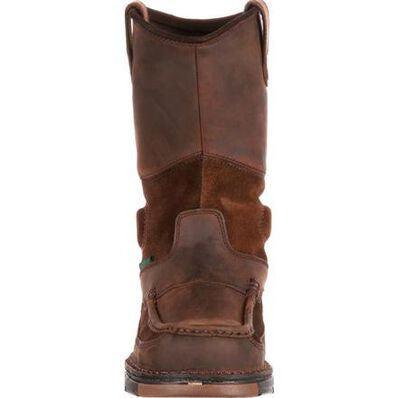 Georgia Boot Athens Men's 10" Moc-Toe Pull On-Brown